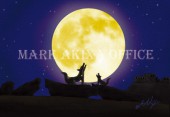 Mark Akixaオリジナルデザインポストカード「コヨーテの夜」